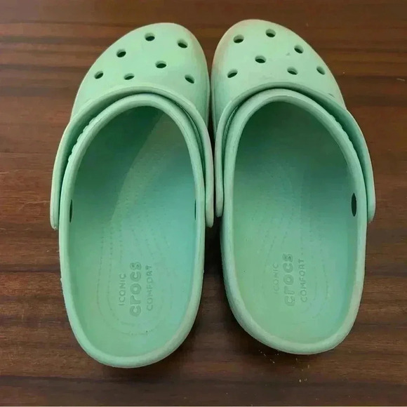 Crocs Classic Clog Mule in Aqua Blue Color Size 10 Women's Size 8 Men's - Picture 4 of 12